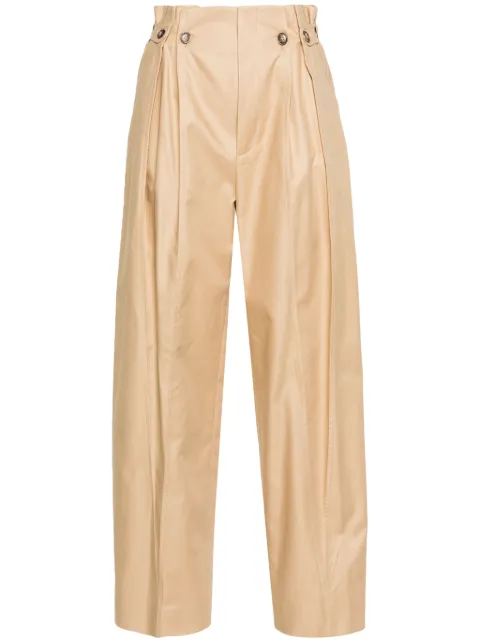 Victoria Beckham Fluid high-waist wide-leg trousers Neutrals 1124WTR005121C