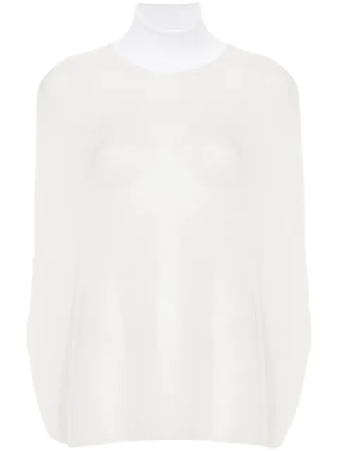 Fabiana Filippi open-knit high-neck top White MAD264F046I8550000