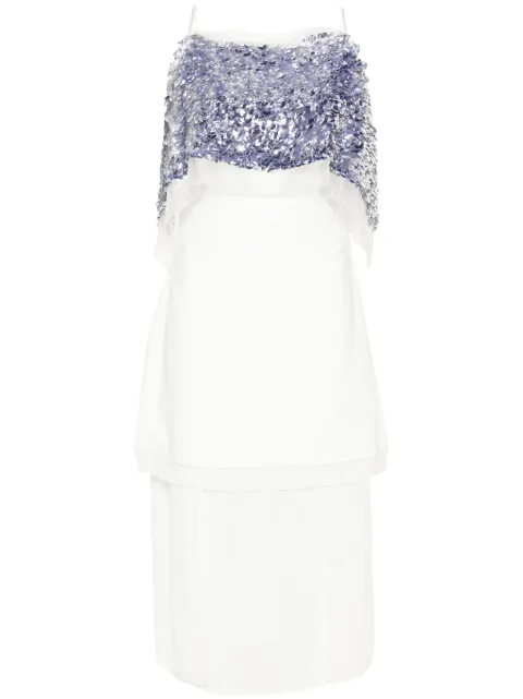 Proenza Schouler Zaha layered midi dress White R2413030EM123