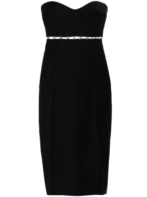 Anna October bustier-style twill set Black PS2418