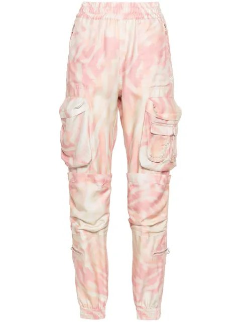 Diesel P-Mirow zebra-print trousers Pink A122160WGAL