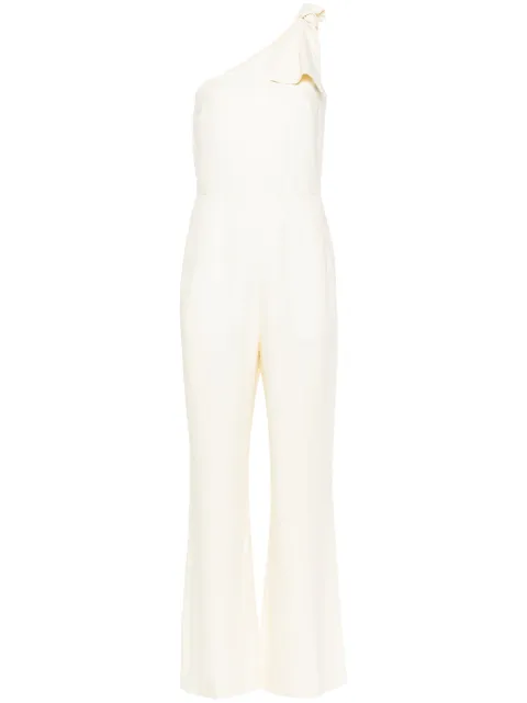 Chloé one-shoulder linen jumpsuit Yellow CHC24SSL01130
