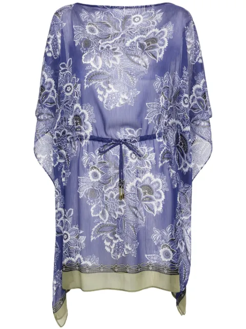 ETRO floral-print kaftan dress Blue WRPA000399SPS45