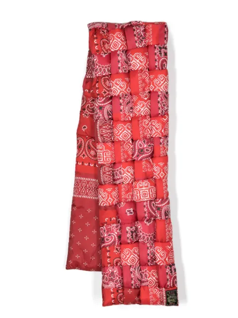 KAPITAL bandana-print woven scarf Red K2211XG520