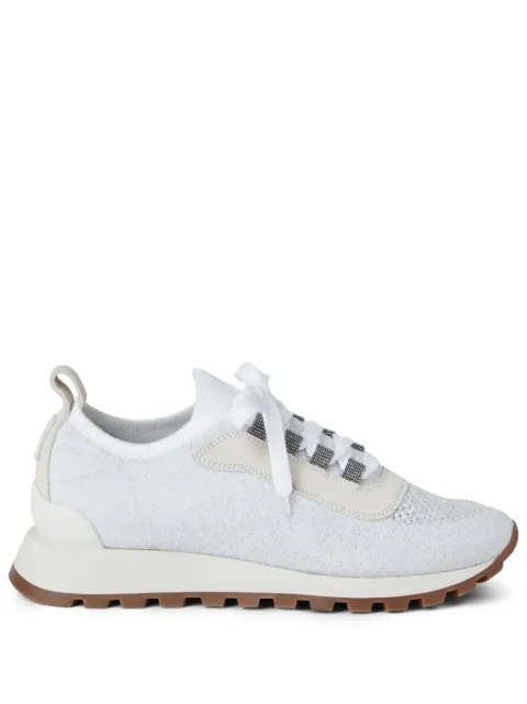 Brunello Cucinelli knitted low-top sneakers White MZ35G2490C159