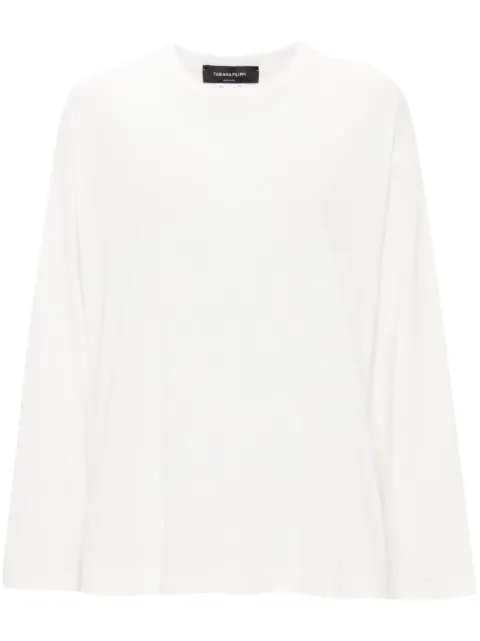 Fabiana Filippi panelled longsleeved T-shirt White JED264F095I8700000