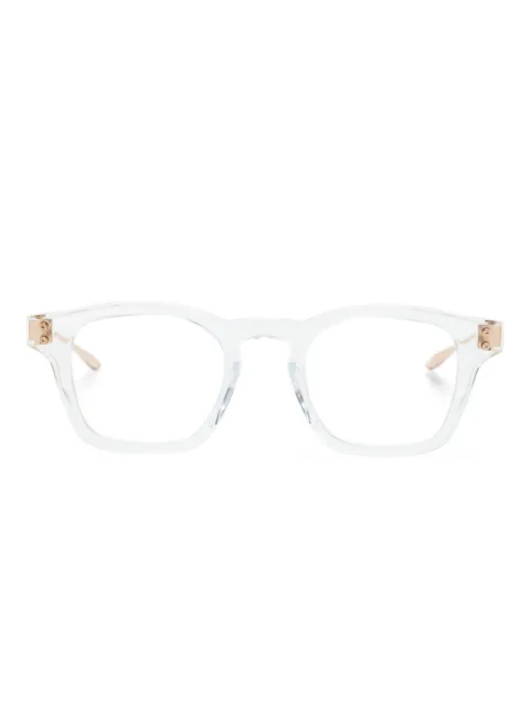 Akoni Wise wayfarer-frame glasses Gold AKX418B