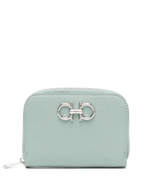 Ferragamo Gancini leather wallet Green 770060