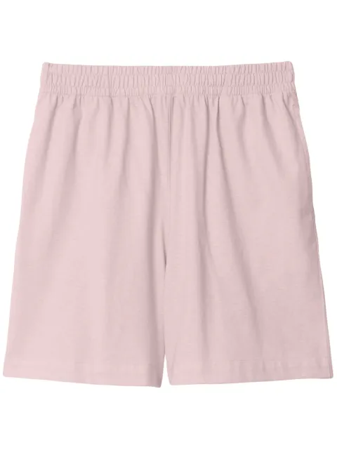 Burberry Equestrian Knight-print cotton shorts Pink 8083597