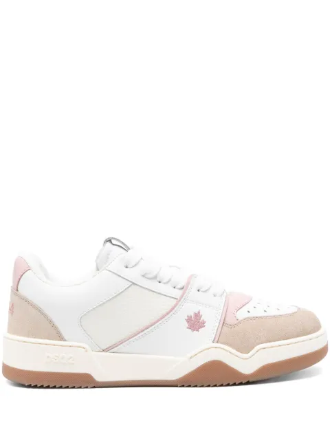 DSQUARED2 Spiker leather sneakers White SNW031501607269