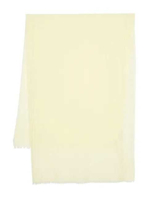 Fabiana Filippi frayed-edge twill scarf Yellow SAD264A710I2510000