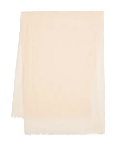 Fabiana Filippi frayed-edge twill scarf Orange SAD264A710I2510000
