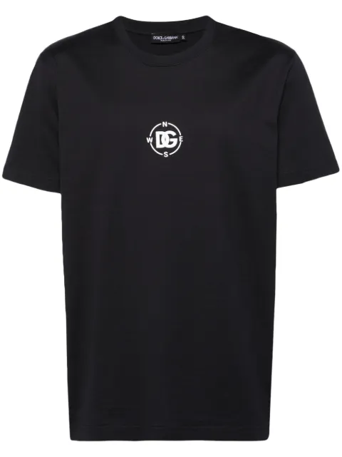 Dolce & Gabbana logo-print cotton T-shirt Black G8RN8TG7M2X