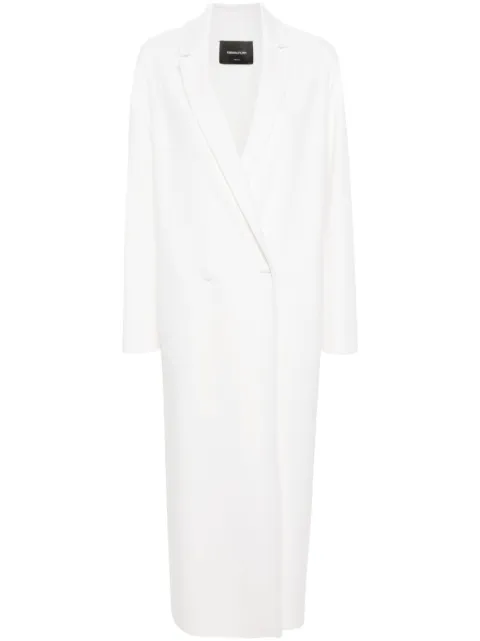 Fabiana Filippi double-breasted cashmere maxi coat White CTD264F183I9040000