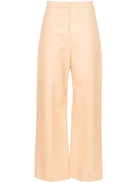 Fabiana Filippi wide-leg leather trousers Neutrals PLD264F274I9090000