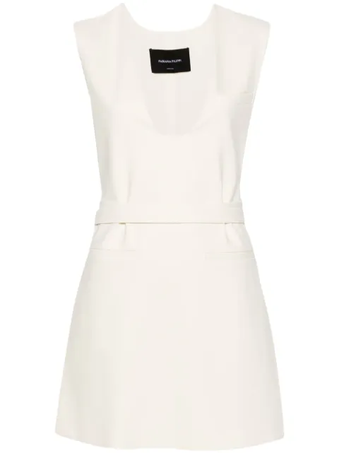 Fabiana Filippi belted-waist dress Neutrals ABD274F558D6800000