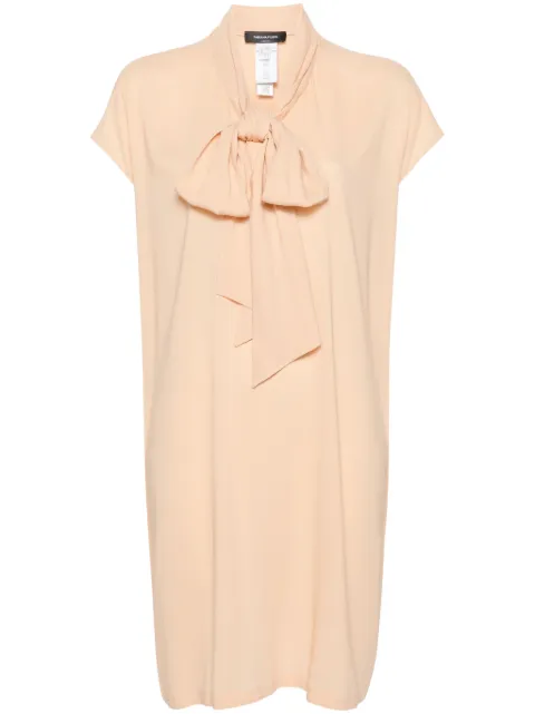 Fabiana Filippi scarf-detail shift minidress Orange ABD264F319D6460000