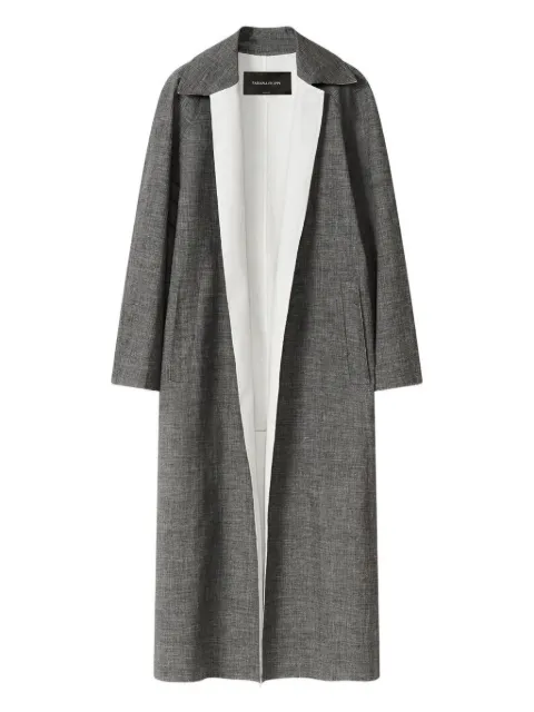 Fabiana Filippi contrast-panel long-sleeve coat Grey CTD264F192D6310000