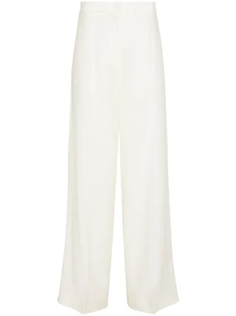 Fabiana Filippi mid-rise organza palazzo pants White PAD274F264D6690000
