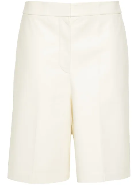 Fabiana Filippi mid-rise leather shorts White PLD274F585I9080000