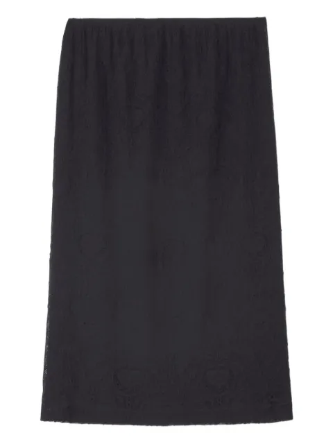Fabiana Filippi lace midi pencil skirt Black GND274F292D6840000