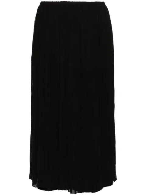 Fabiana Filippi plissé midi skirt Black GND274F743H4280000