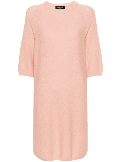 Fabiana Filippi sequinned sweater dress Pink ABD274F748D2730000