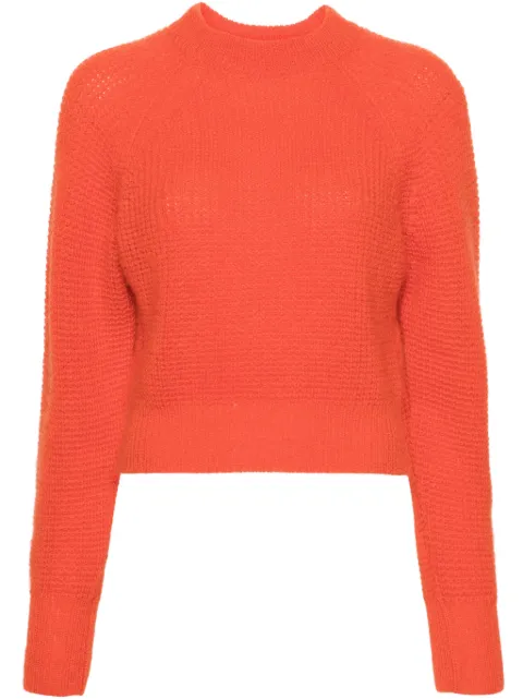 Fabiana Filippi mock-neck waflle-knit jumper Orange MAD264F052D6490000
