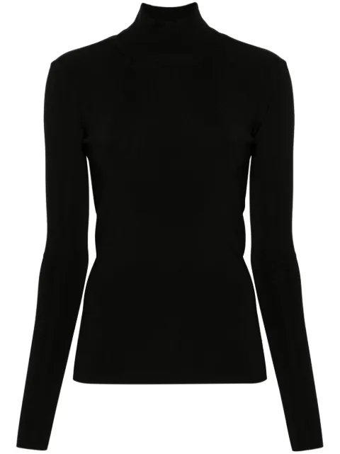 Fabiana Filippi open-back roll-neck jumper Black MAD264F058D6550000