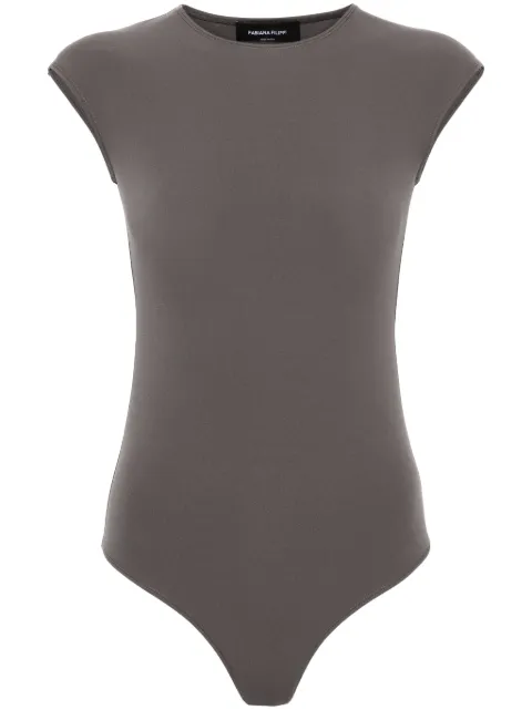 Fabiana Filippi sleeveless jersey bodysuit Grey JED274F424D6790000