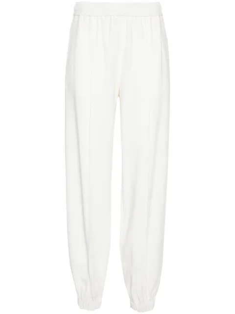Fabiana Filippi elasticated-waist tapered-leg trousers White PAD274F258H4650000