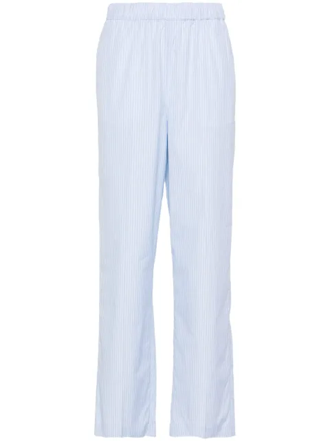 Fabiana Filippi striped cotton trousers Blue PAD274F255D6670000