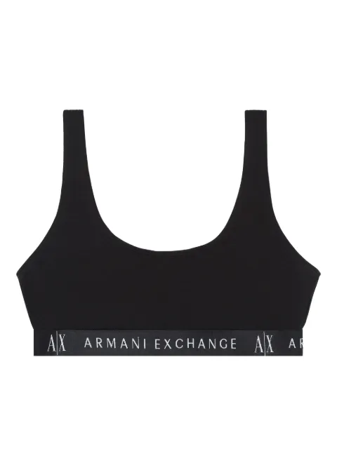 Armani Exchange logo-print bras Black 947029CC502
