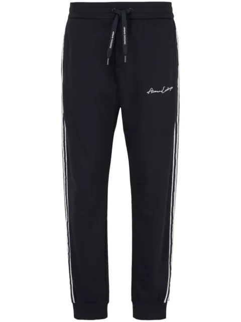 Armani Exchange logo-embroidered track pants Black 8NZPSGZ9N1Z