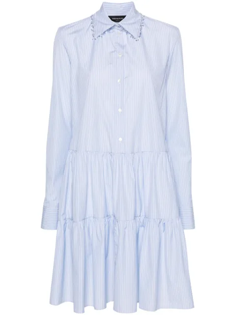 Fabiana Filippi striped cotton shirtdress Blue ABD274F736D6670000
