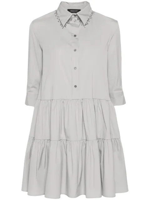 Fabiana Filippi flared shirt dress Grey ABD274F736D6850000