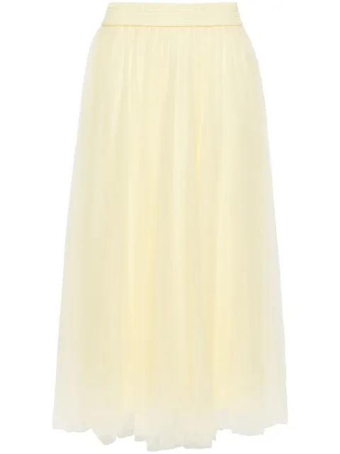 Fabiana Filippi tulle midi skirt Yellow GND264F278I9320000