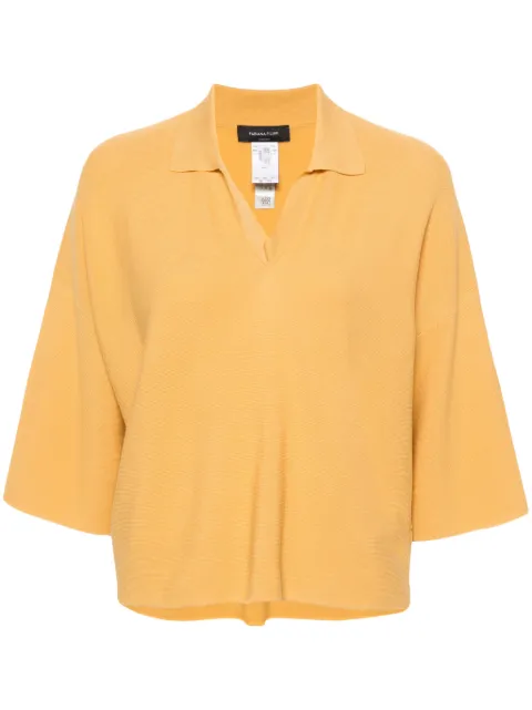 Fabiana Filippi knitted polo shirt Orange MAD274F423D2900000