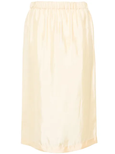 Fabiana Filippi Banana straight skirt Yellow GND264F292D6180000