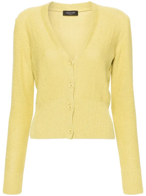 Fabiana Filippi V-neck sequin-embellished cardigan Green MAD274F038D2730000