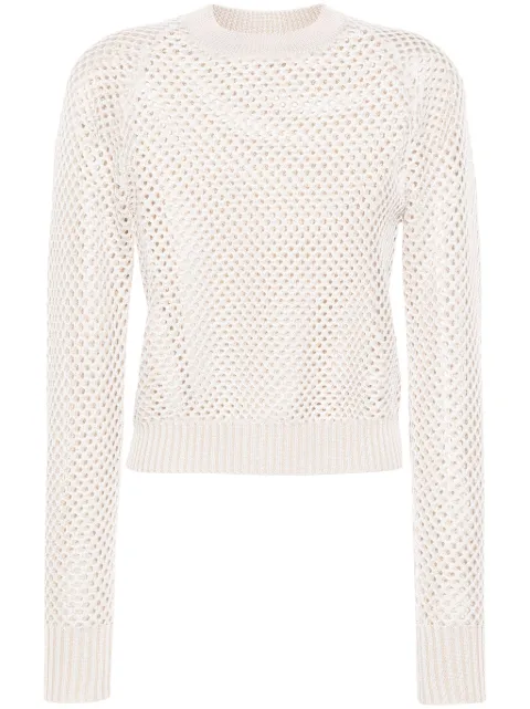 Fabiana Filippi open-knit jumper Neutrals MAD274F552H4230000