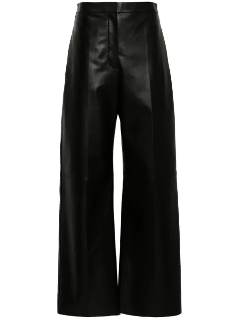 Fabiana Filippi wide-leg leather trousers Black PLD264F274I9090000