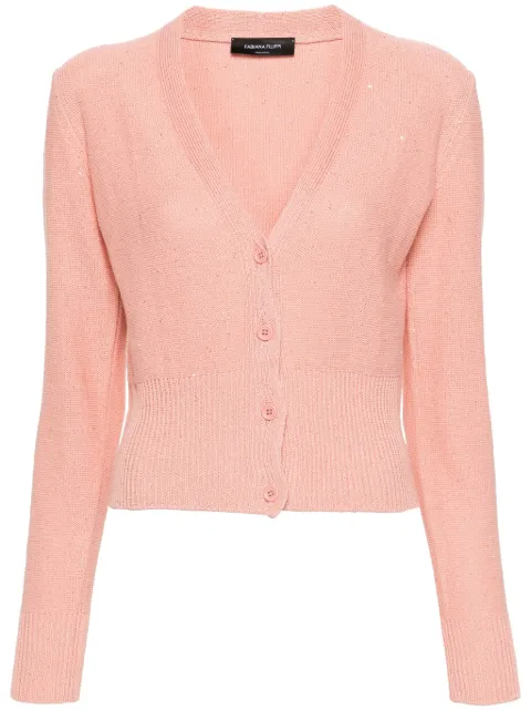 Fabiana Filippi sequin-embellished cardigan Pink MAD274F038D2730000