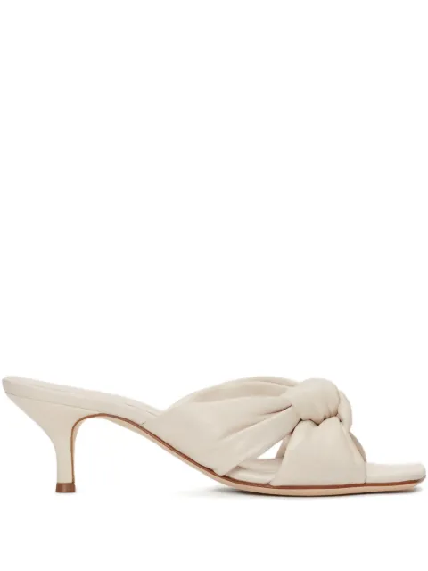Fabiana Filippi knot-detail leather sandals Neutrals ASD274A926H1400000