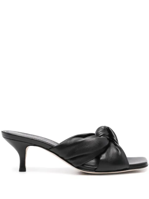 Fabiana Filippi knot-detailed leather sandals Black ASD274A926H1400000