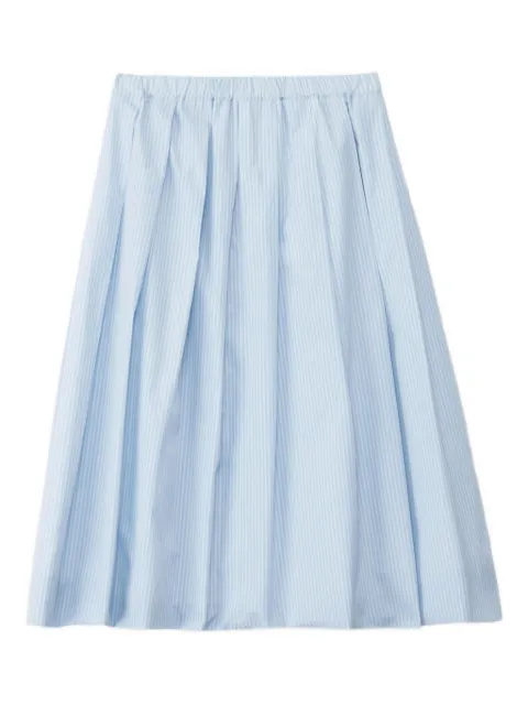 Fabiana Filippi pleated striped skirt Blue GND274F293D6670000