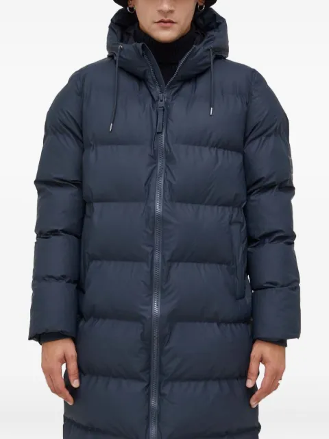 Rains Alta hooded-neckline quilted jacket Blue 15130