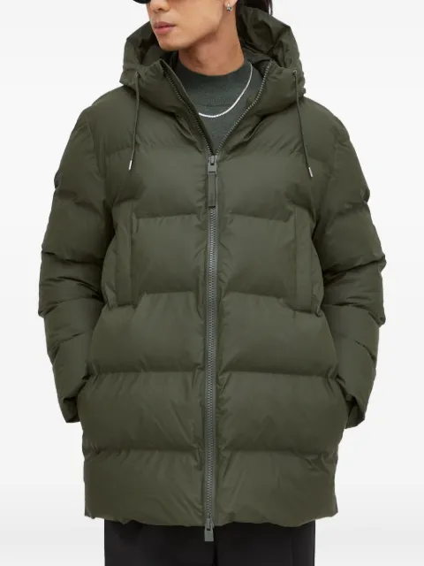 Rains hooded-neckline padded jacket Green 15190