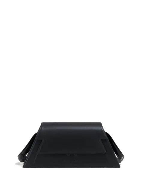 Marni logo-debossed leather shoulder bag Black SBMP0182L0P5298