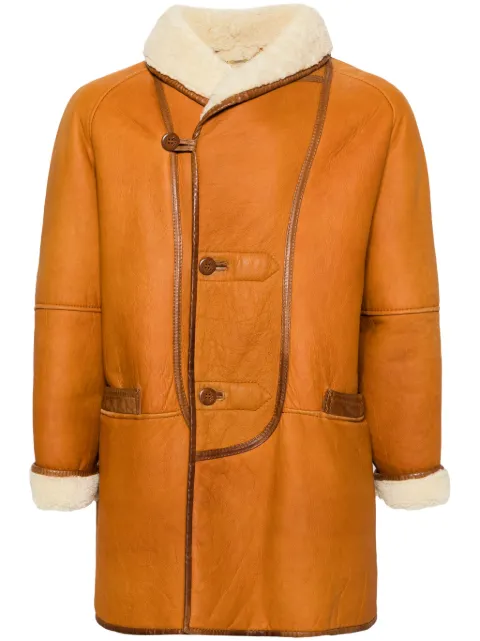 A.N.G.E.L.O. Vintage Cult 1980s single-breasted coat Brown ANG600PD